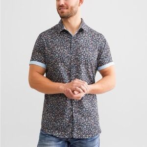 Worn ONCE JB Holt men’s casual button up shirt. Great for summer.